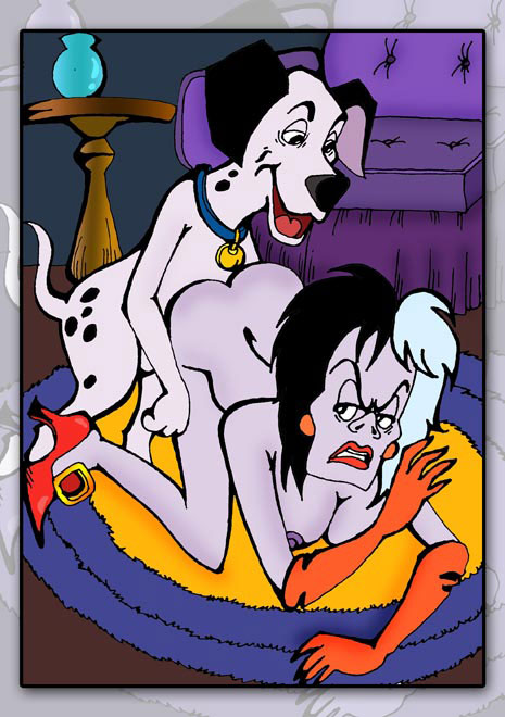 Cruella De Vil: 101 Dalmatians 6 erotic cartoon pics.
