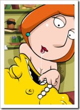 Lois Griffin getting forced to blow