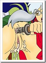 Sango with pierced tits gets fucked by Sesshomaru and squirts juices