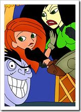 Cock craving Kim Possible gets her vagina poked by Monkey Fist and cums