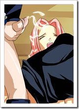 Horny Shikamaru with huge titties licks Orochimaru and receives a facial 