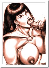 First time lesbian Vampirella gets fondled by penis