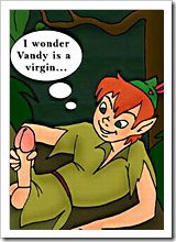 Sexy Nana with superb boobs gets sucked by Peter Pan