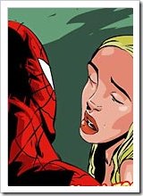 Black Cat plays with her ass and gets screwed by Carnage's cock