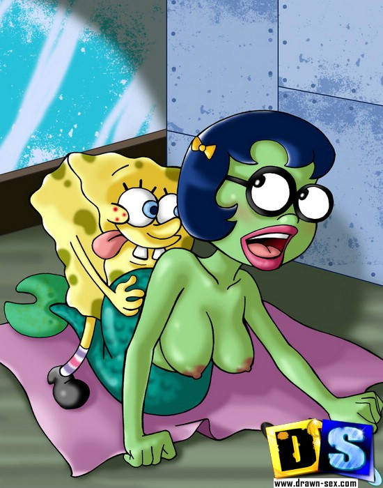 6 SpongeBob SquarePants nasty cartoon pics.