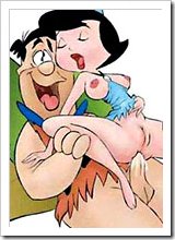 Wilma Flintstone gets gang banged rough by The Gruesome and gets drenched in jizz on her body