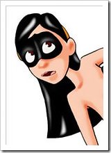 Innocent Edna Mode is ripped in two holes by Mr. Incredible and getting a creampie all over her body