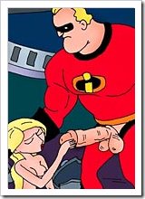 Trapped Violet Parr with perfect asshole was filled by Jack-Jack Parr's meaty schlong
