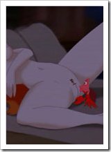 Ariel massaging Sebastian