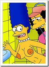 Marge Simpson gets fucked by Milhouse Van Houten's stiff cock