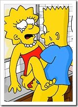 Cum craving Marge Simpson strips to show herself and squirts cunt juice outdoors