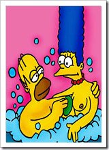 Cute Maggie Simpson with tempting melons rides GramPa then screwed