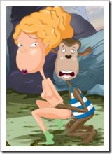Eliza Thornberry got tittyfucked real hard with strap-on for the first time
