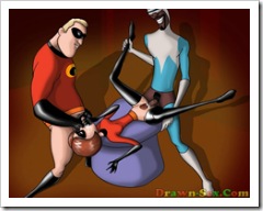 Frozone and Mr Incredible